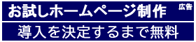 お試しホームページ制作 導入決定まで無料